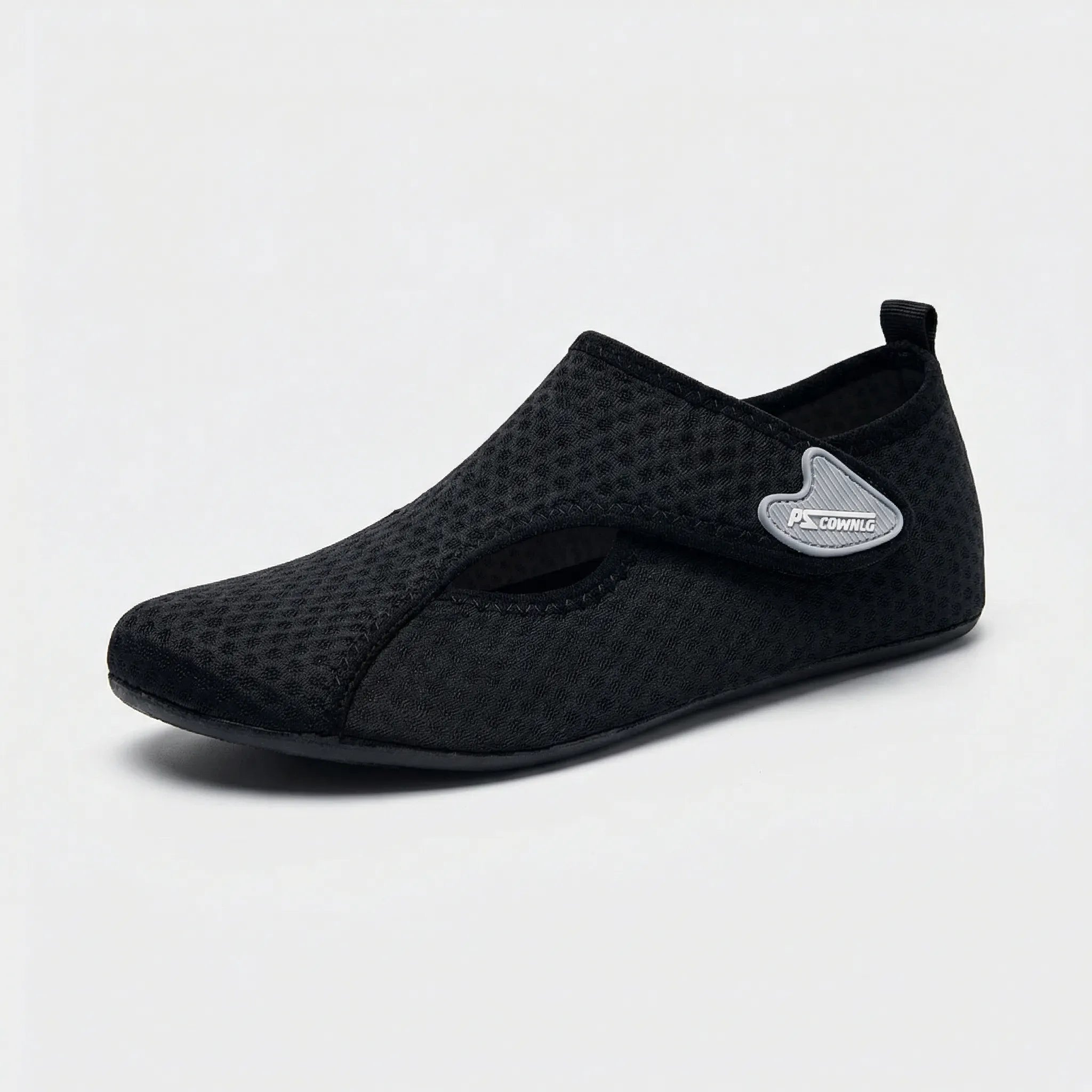 Anti-slip water shoes with sock-like fit for swimming and beach activities