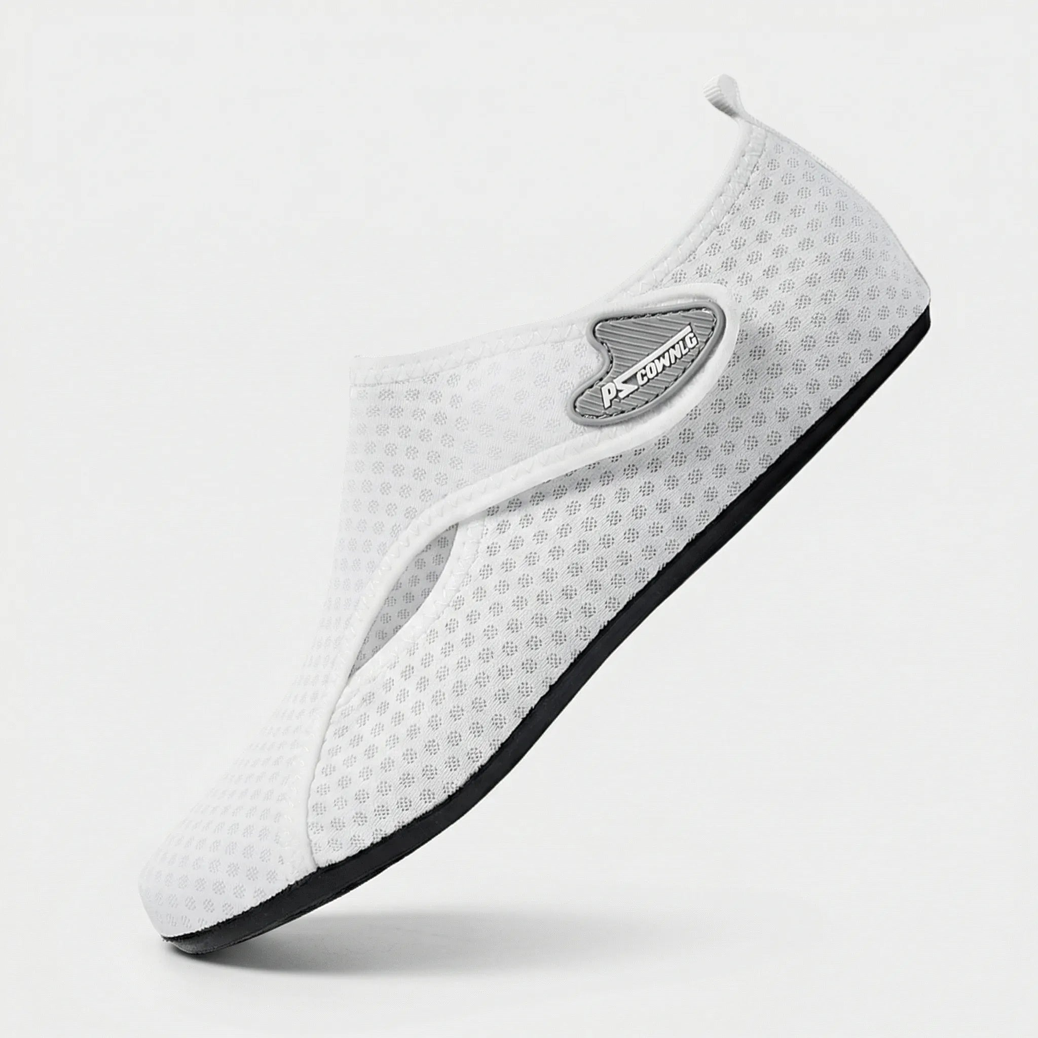 Anti-slip water shoes with sock-like fit for swimming and beach activities