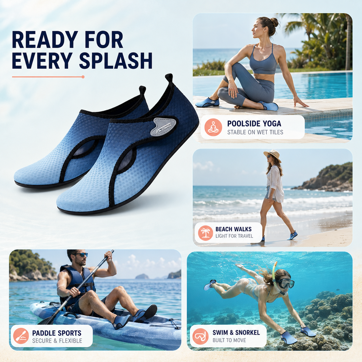 Celrien | Tidalgrip Anti-Slip Aquatic Sock Shoe