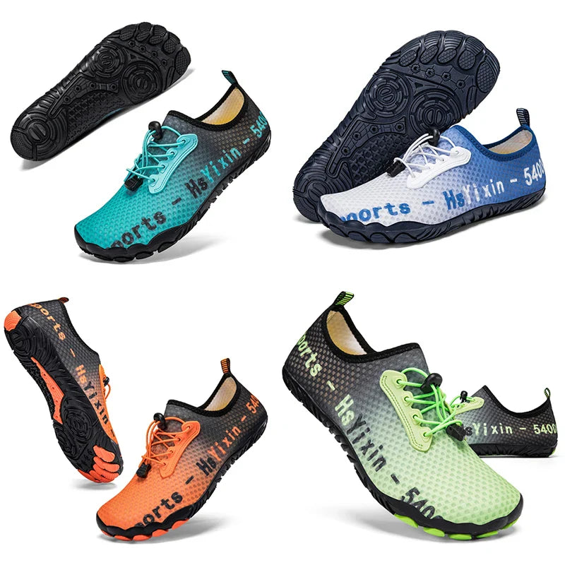 Water shoes quick-dry barefoot design for beach and boating