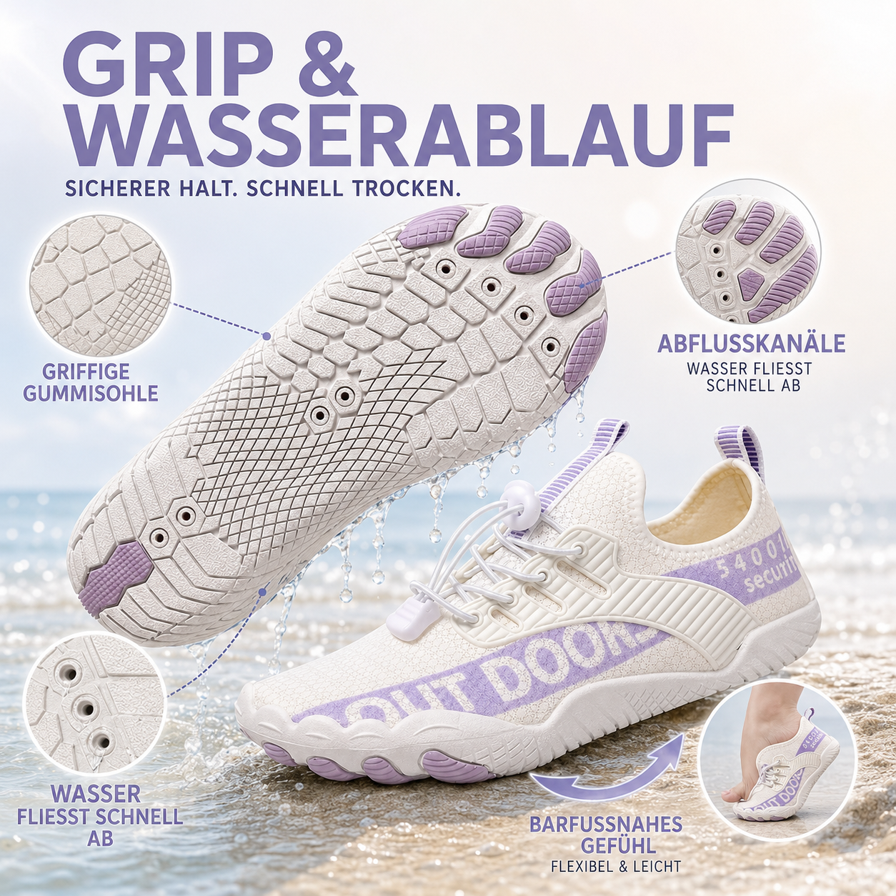 Celrien | Tidalstep Quick-Dry Barefoot Water Shoes