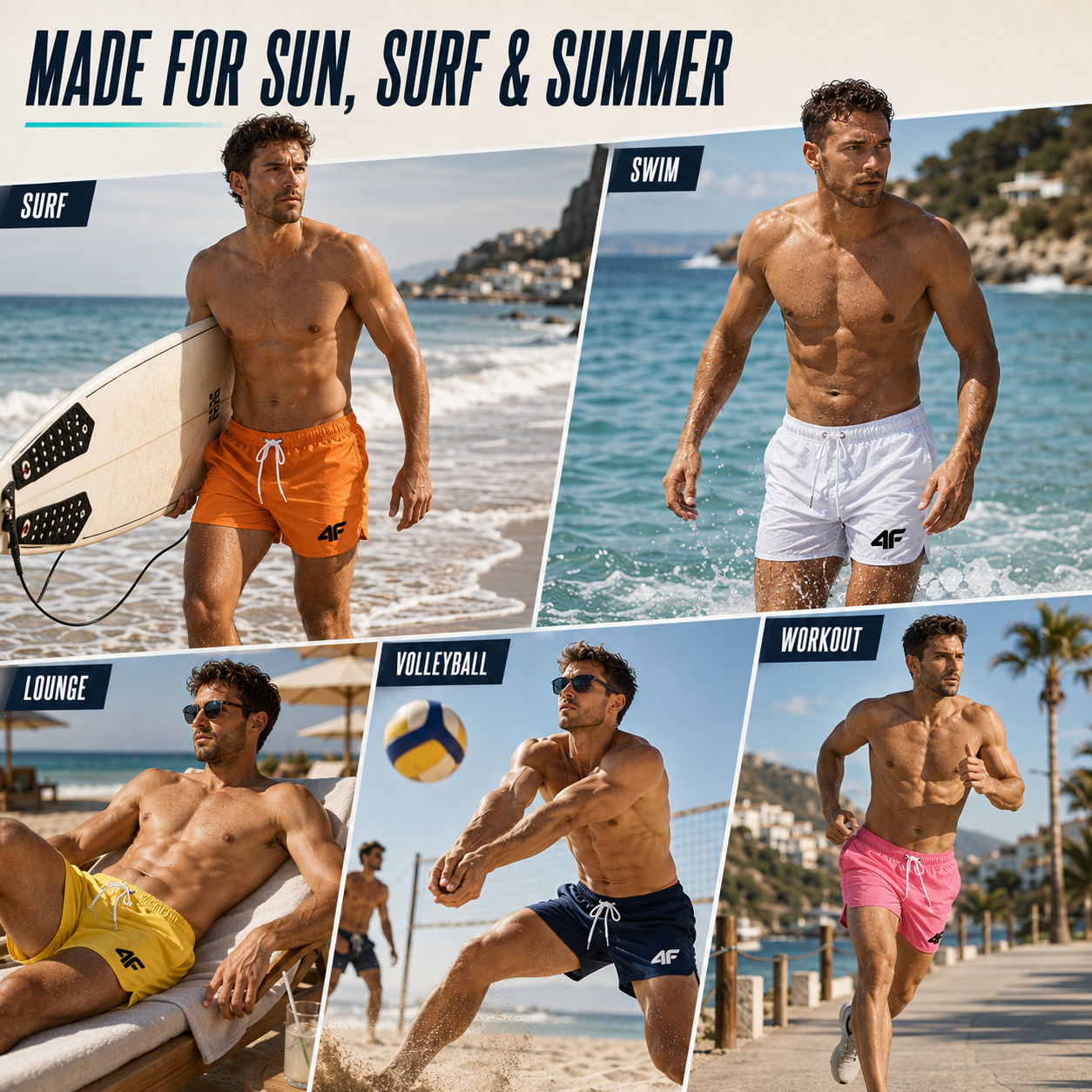 Celrien | TideRunner Short Length Swim Trunks