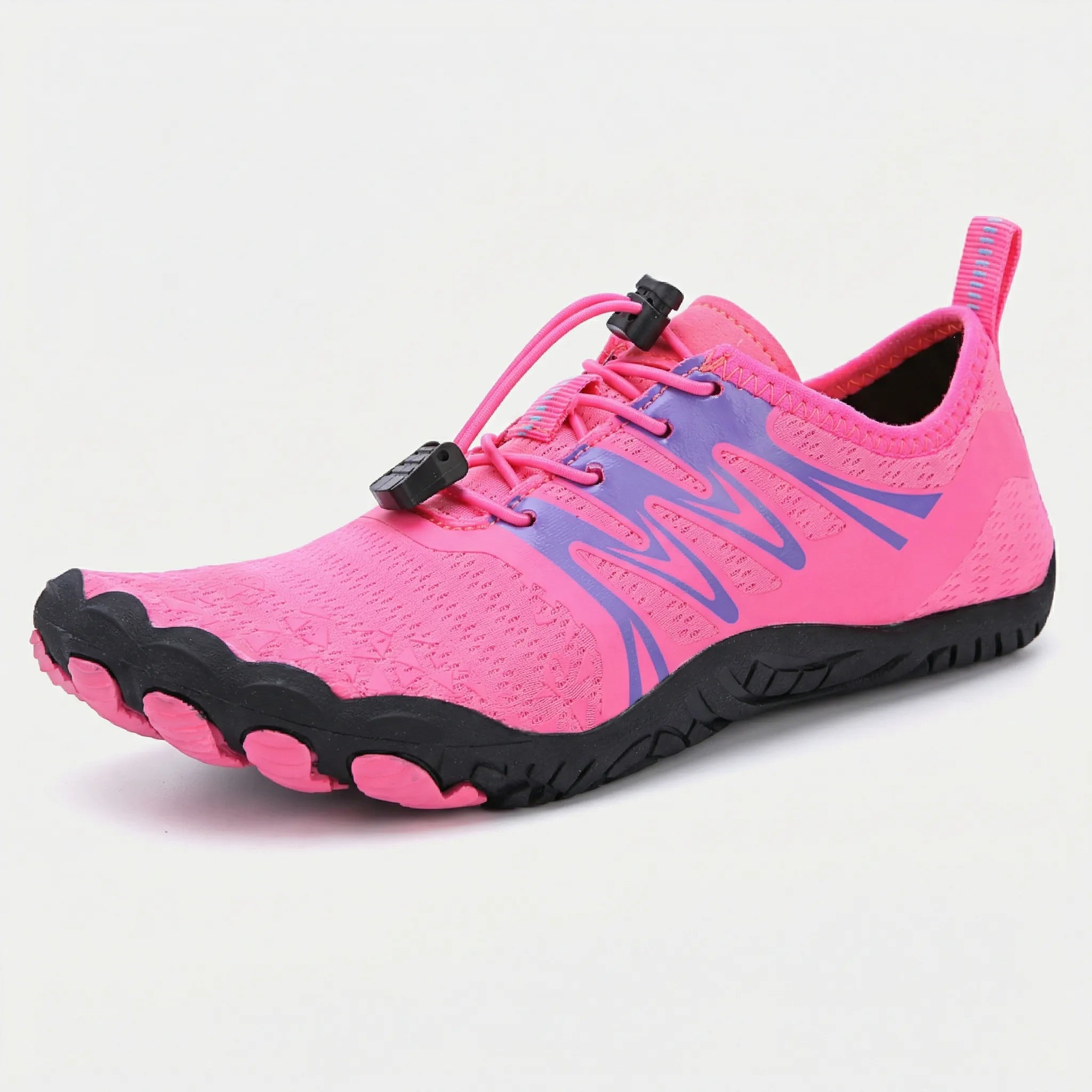 Quick-drying water shoes with barefoot sole for swimming and beach activities