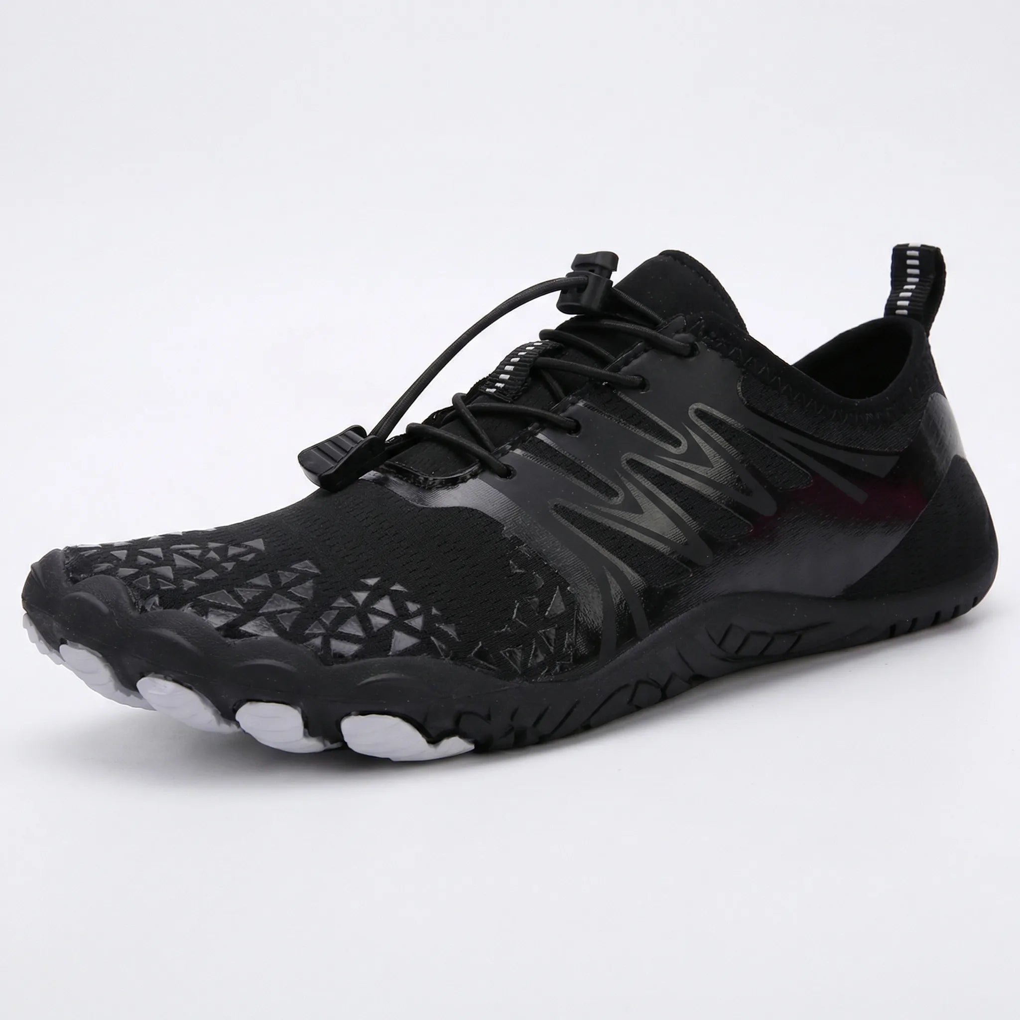 Quick-drying water shoes with barefoot sole for swimming and beach activities