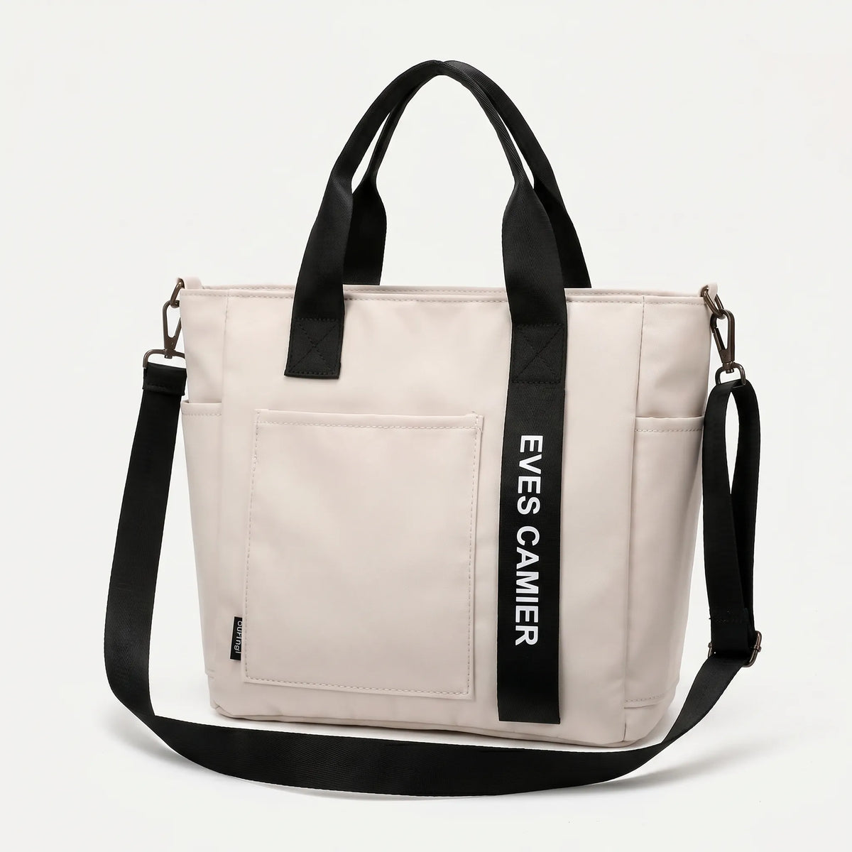 Shoulder bags large-capacity tote with water-repellent fabric and crossbody strap
