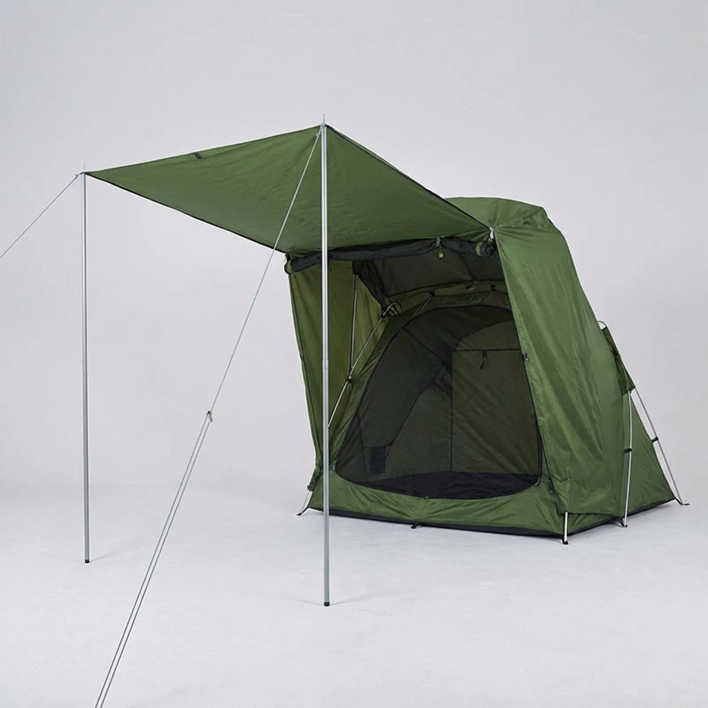 Rear tent for SUV hatchback with water-resistant awning for camping