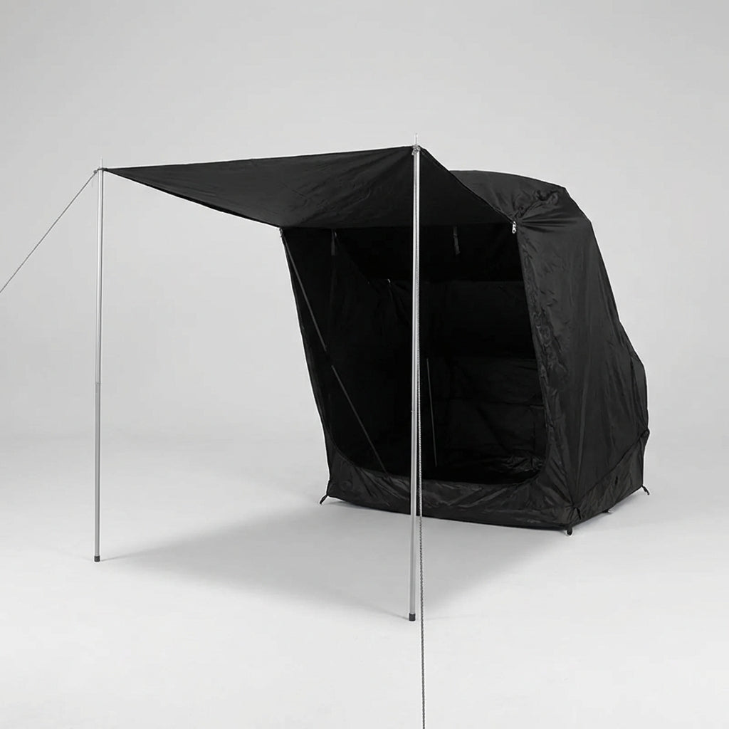 Rear tent for SUV hatchback with water-resistant awning for camping