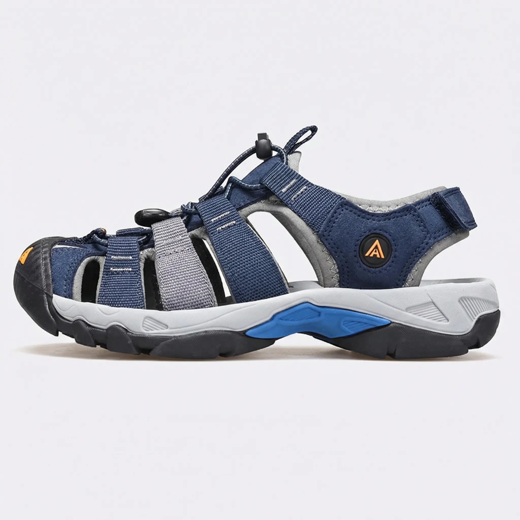 Men's breathable hiking sandal with open-toe design and water-ready construction