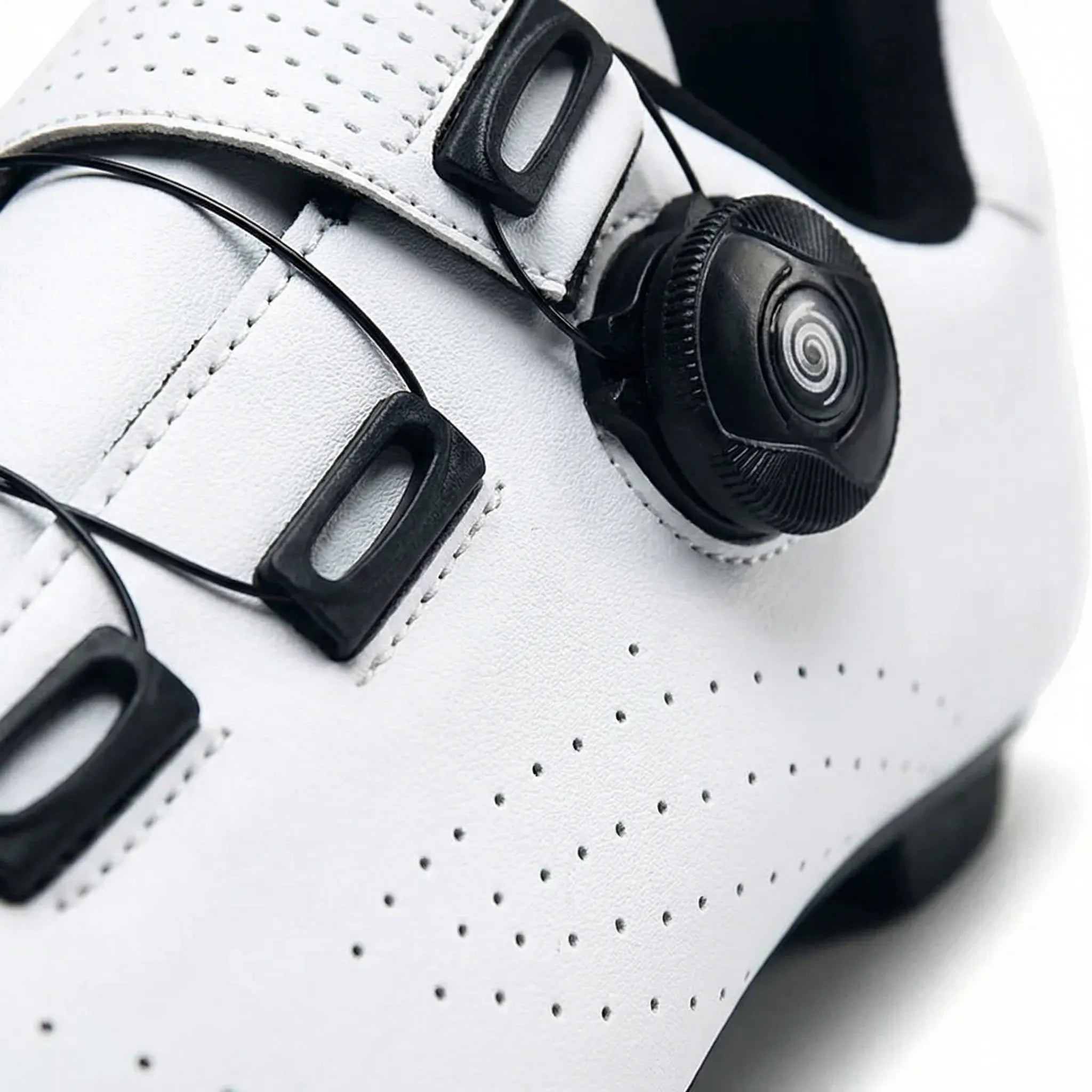 Men's SPD-compatible cycling shoe with dual rotary dials and ventilated upper