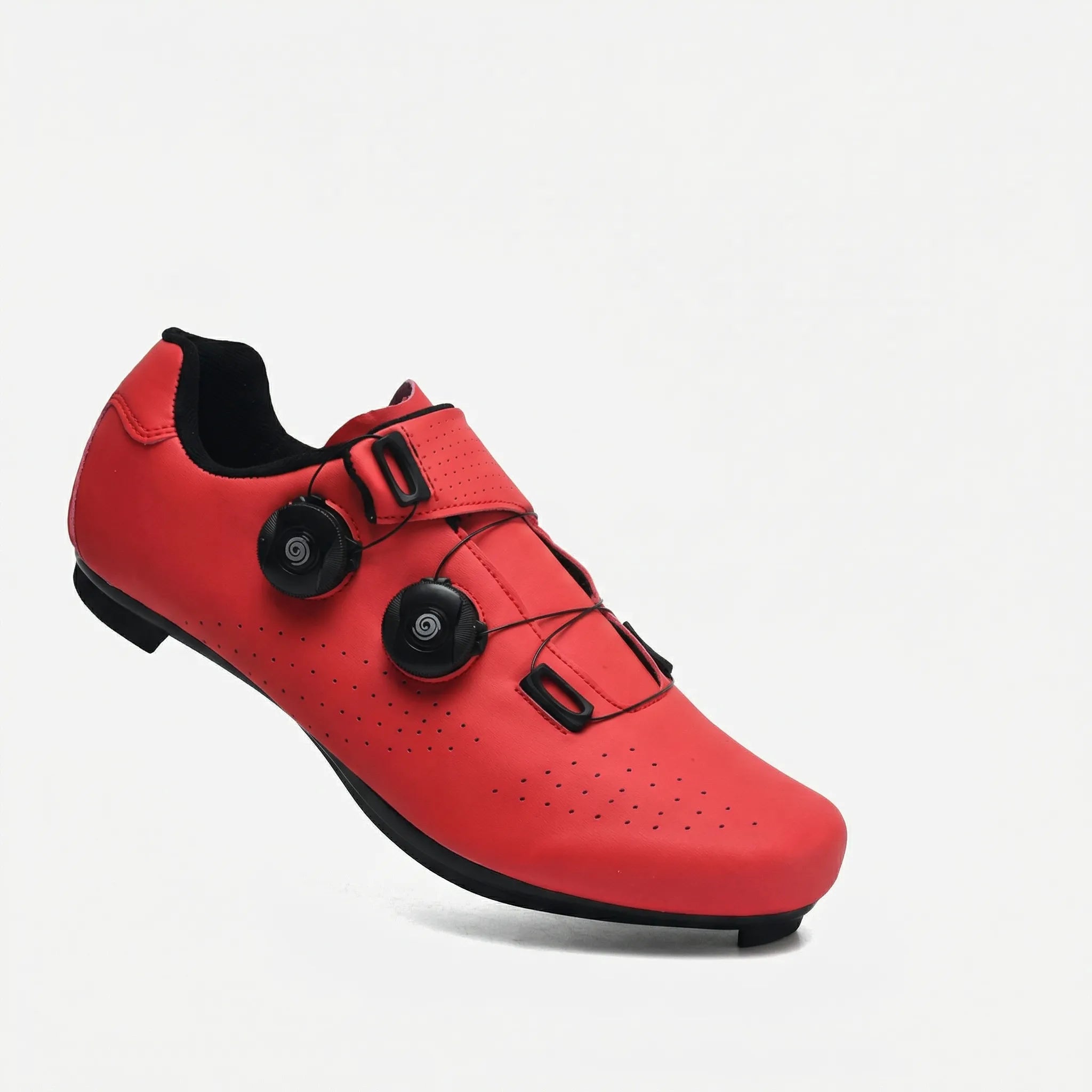 Men's SPD-compatible cycling shoe with dual rotary dials and ventilated upper