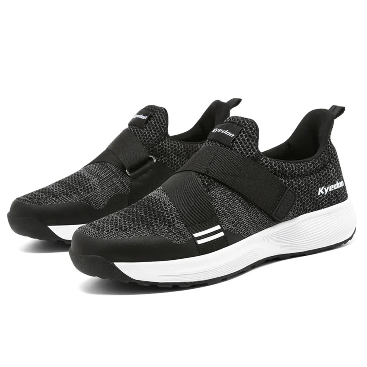 Men's flat pedal MTB cycling shoe with breathable woven upper