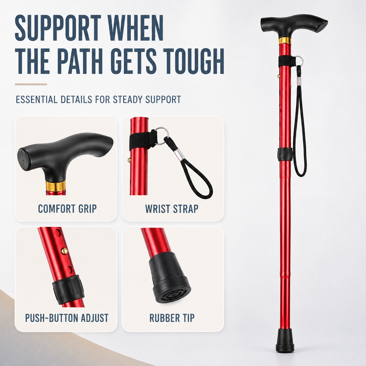 Celrien | Treklinx Five Section Folding Trekking Pole