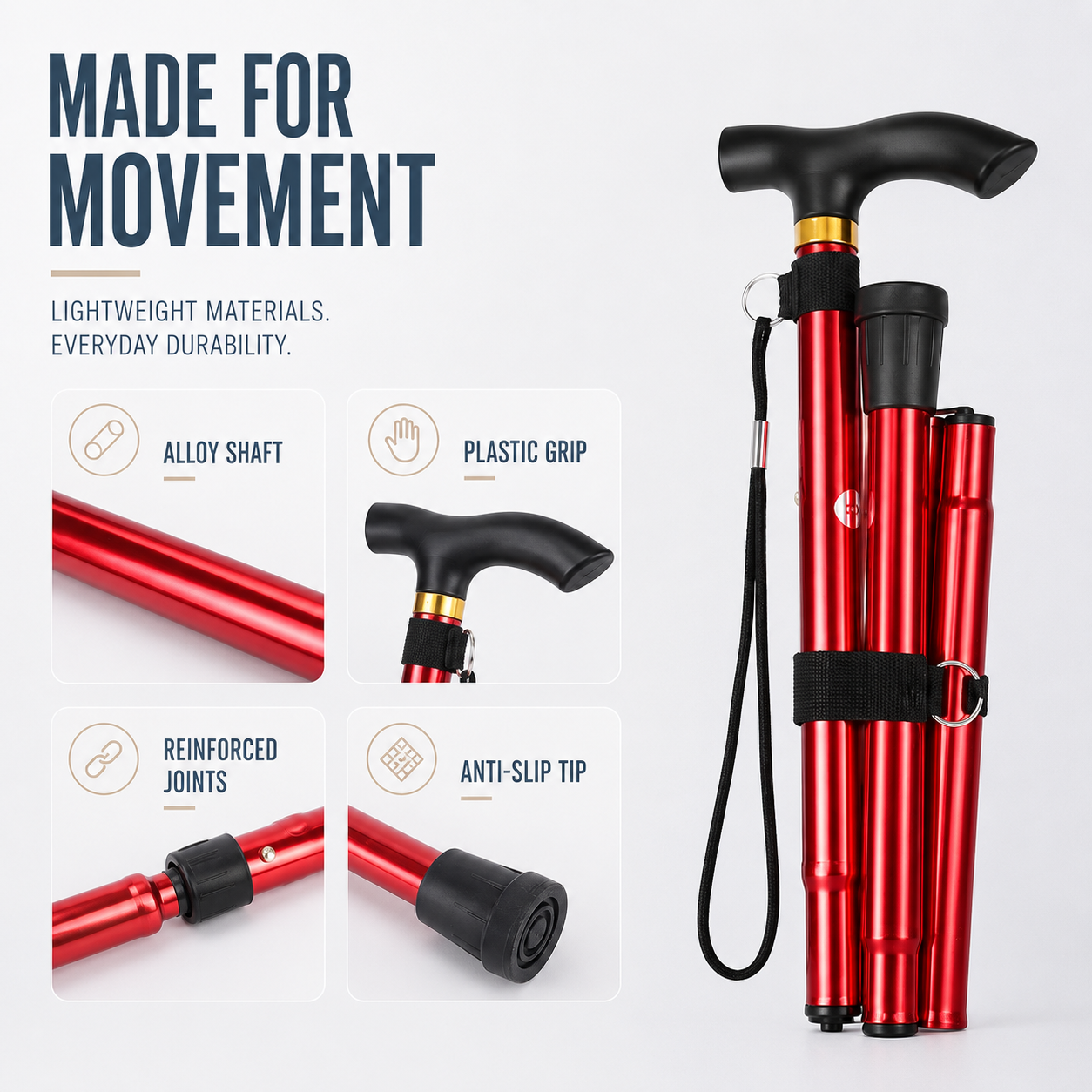 Celrien | Treklinx Five Section Folding Trekking Pole