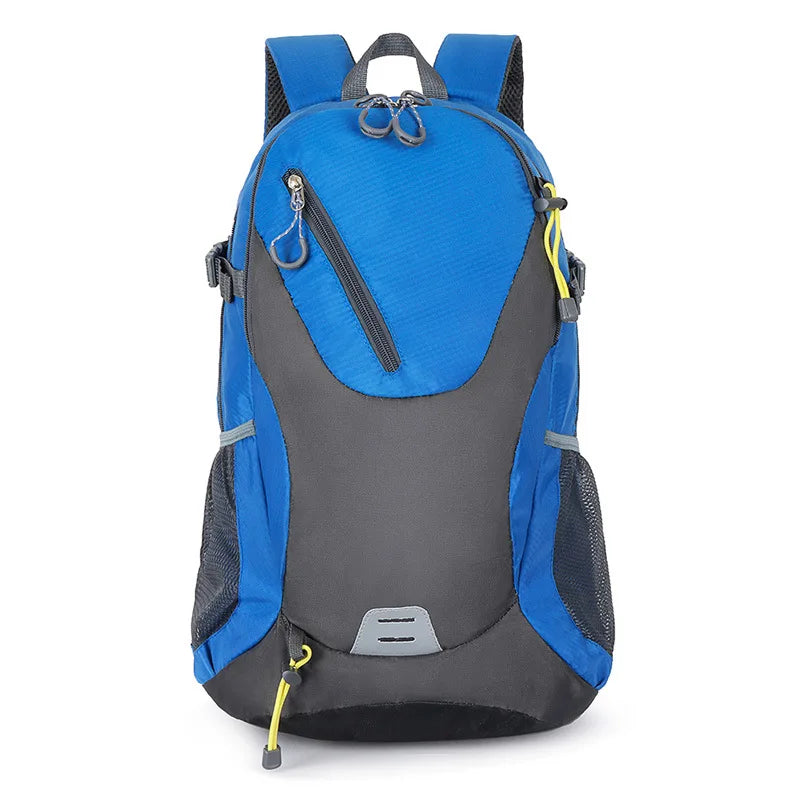 40-liter water-resistant hiking backpack with padded shoulder straps