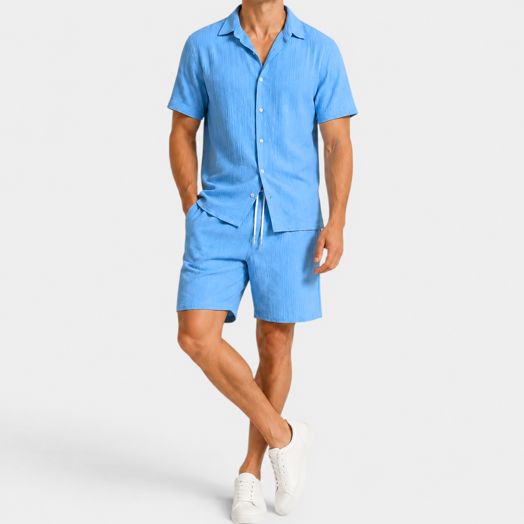 Celrien | Men’s Summer Shirt and Shorts Set Relaxed Fit Outfit