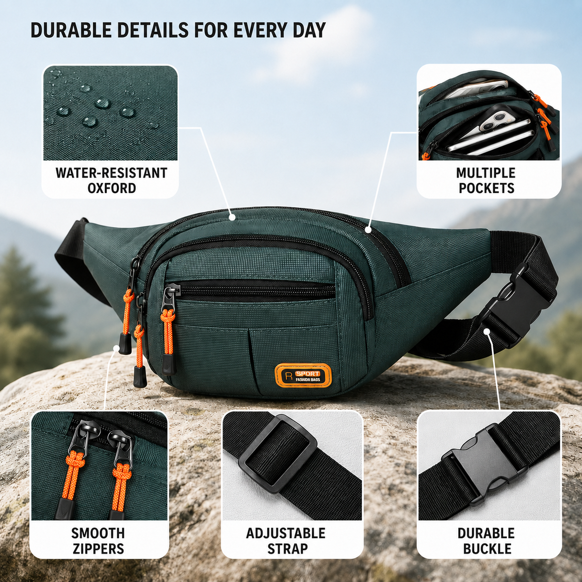 Celrien | Vaylax Water Resistant Waist Pack