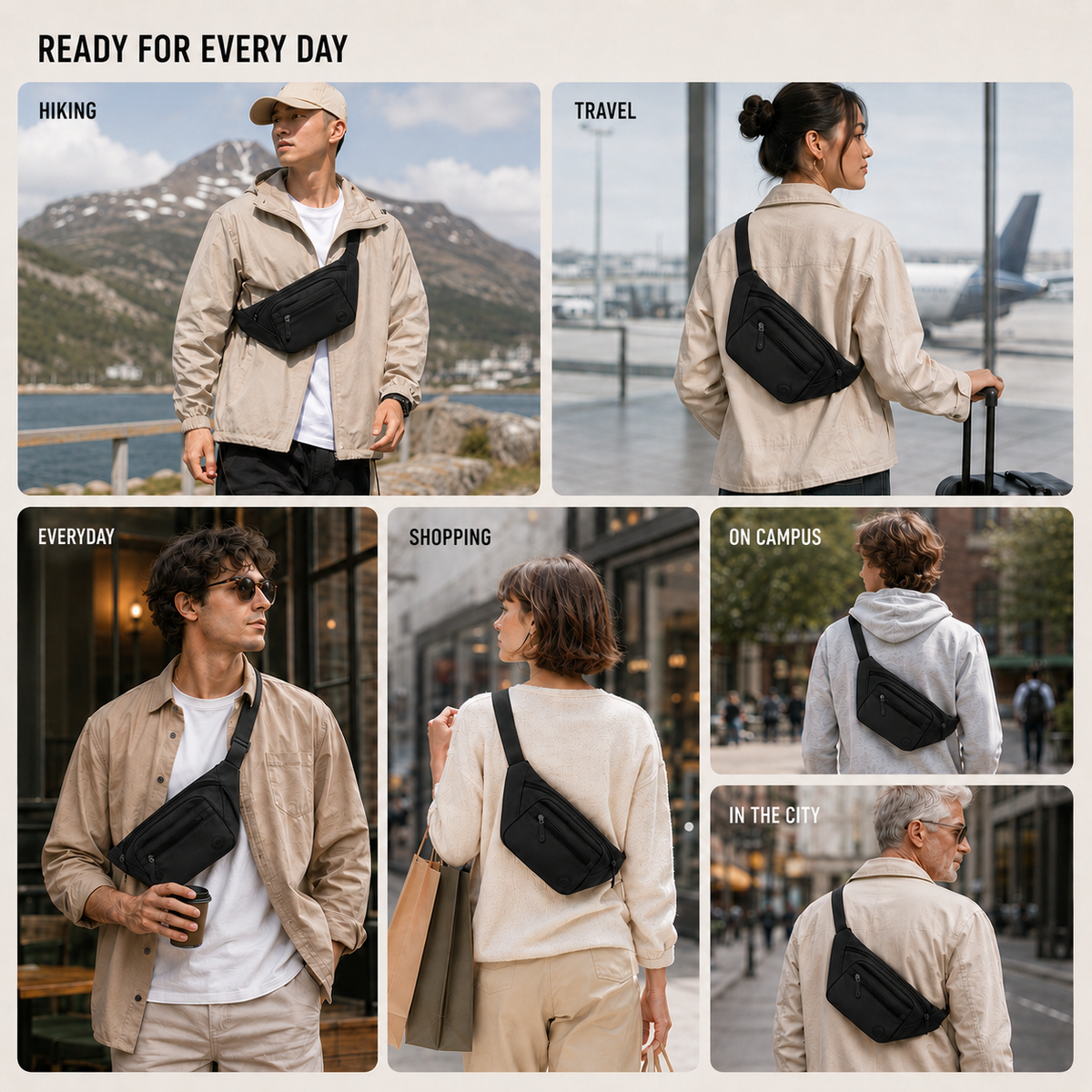 Celrien | Vaylon Waterproof Nylon Waist Pack
