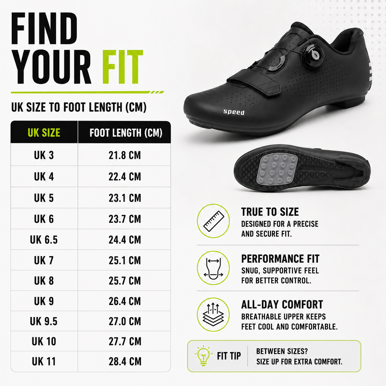 Celrien | Velodrix Cleat-Free Flat Pedal Cycling Shoe