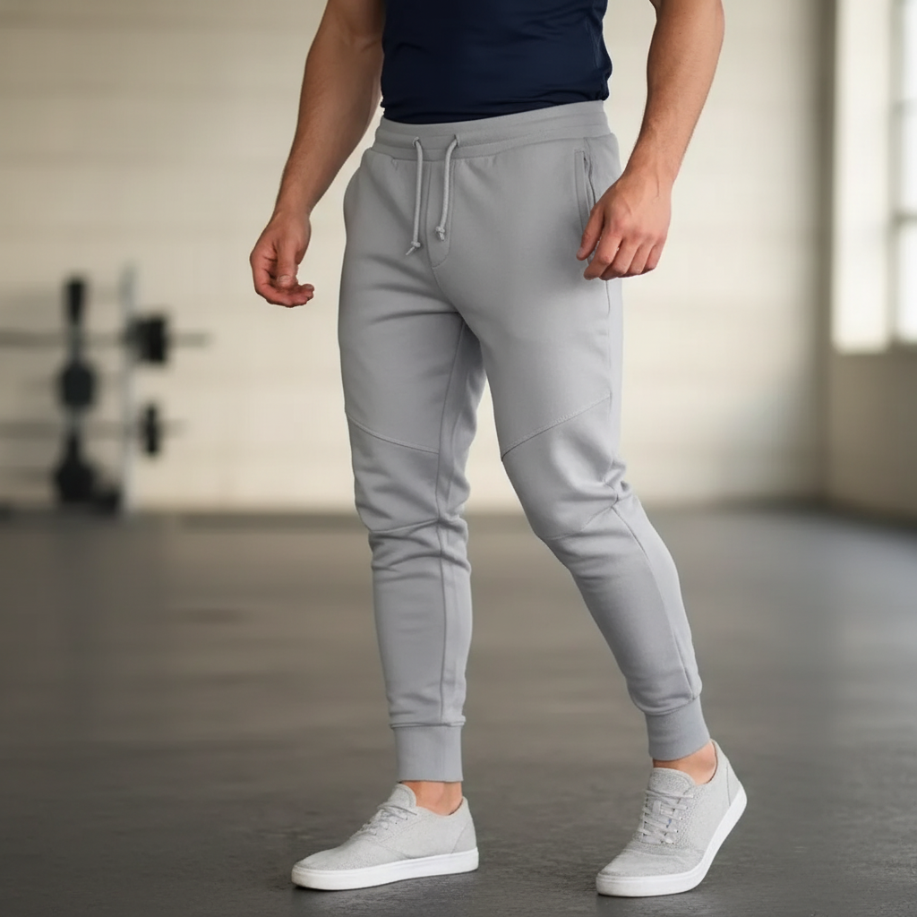 Men's jogger pants with breathable stretch and tapered fit