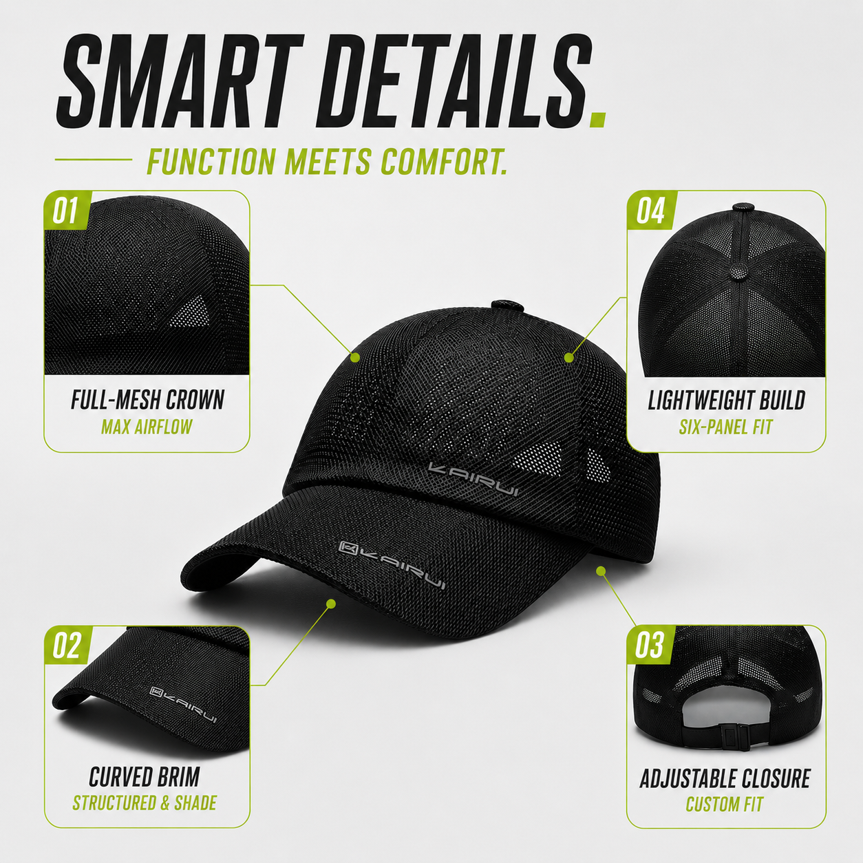 Celrien | Ventiex Full Mesh Breathable Snapback Cap