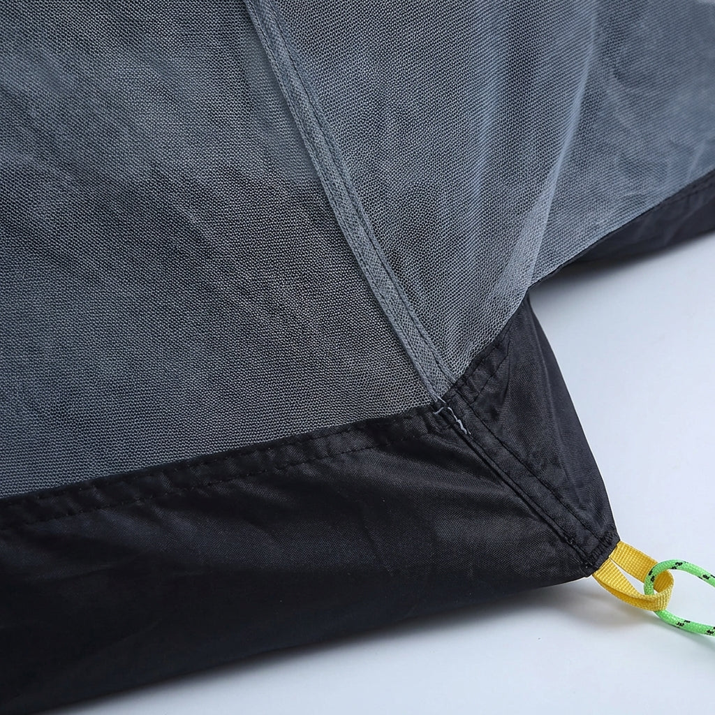 Ultralight single-person mesh tent with insect protection and ventilation