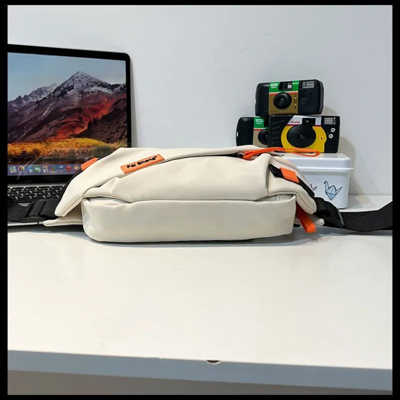 Casual crossbody chest bag with adjustable strap and durable Oxford fabric