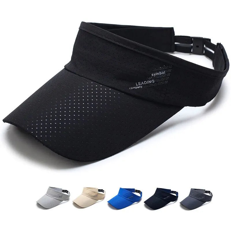 Open mesh sun visor breathable quick-dry sports outdoor