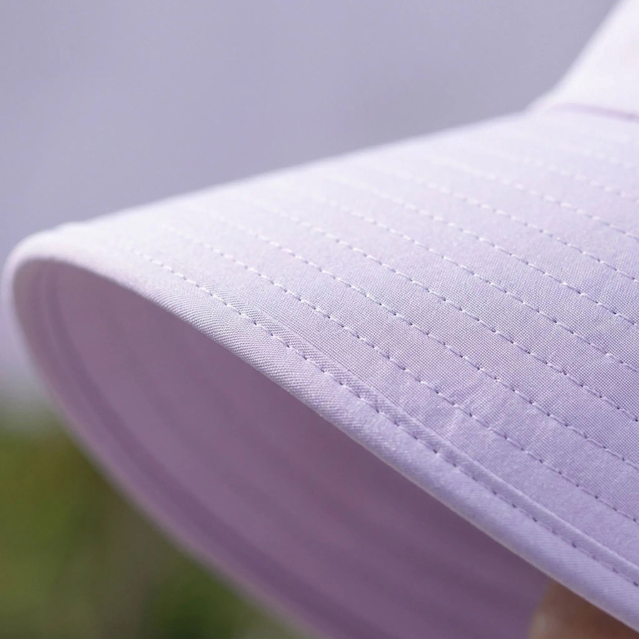 Wide-brim summer hat with extended neck protection and adjustable chin strap