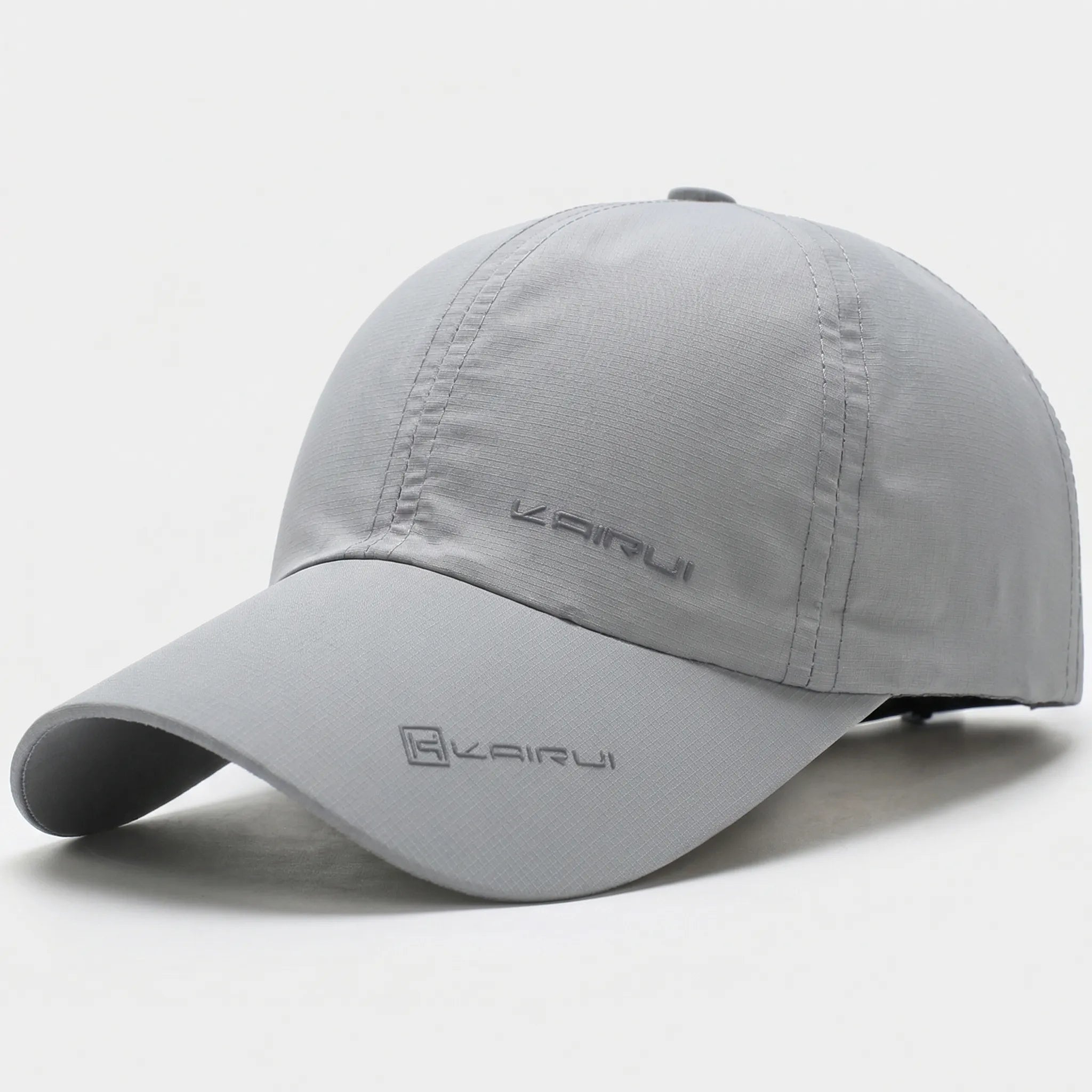 Unisex baseball cap with adjustable snapback closure and curved structured visor