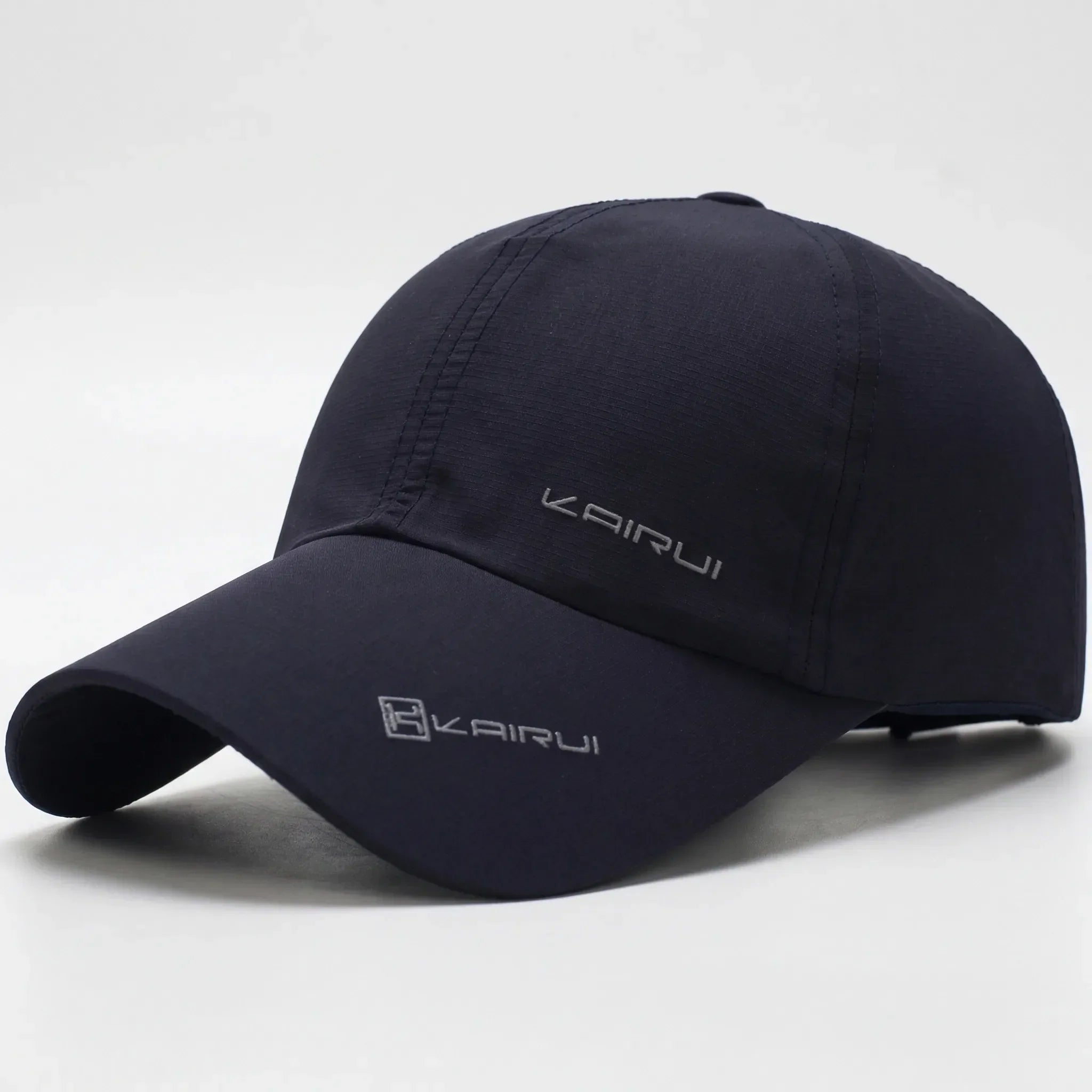 Unisex baseball cap with adjustable snapback closure and curved structured visor