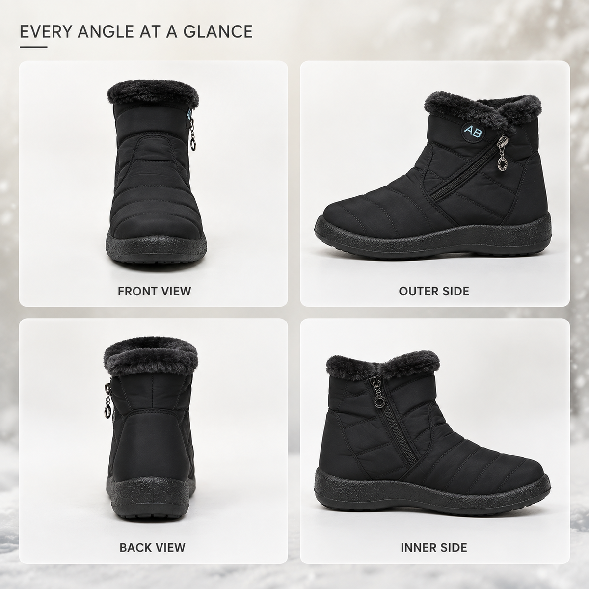 Celrien | Waterproof Ankle Winter Boots