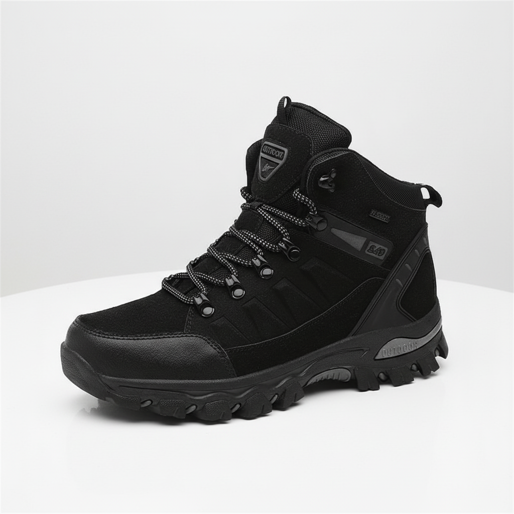 Women's ankle hiking boot with breathable lining and grippy outsole