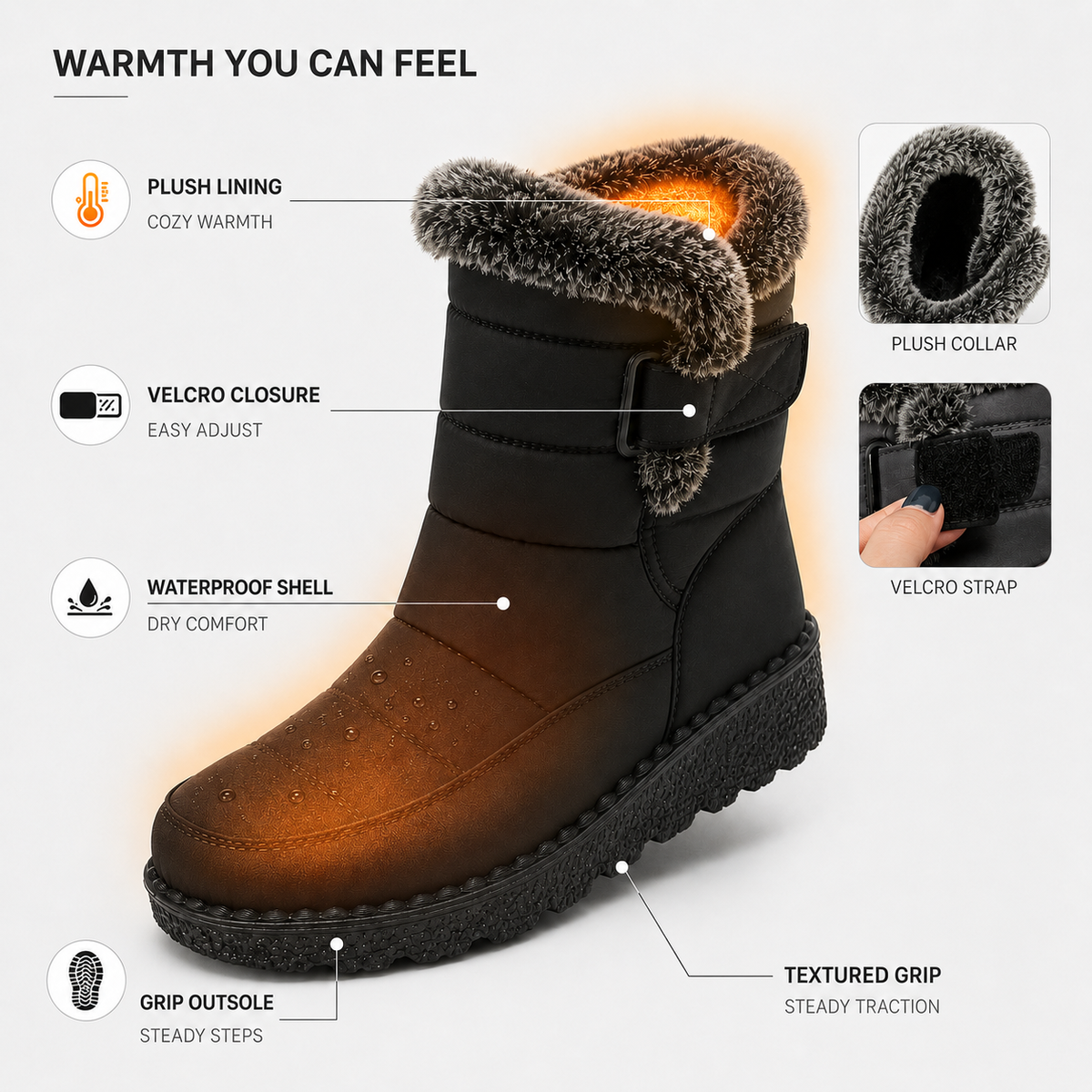 Celrien | Women's Insulated Winter Boots