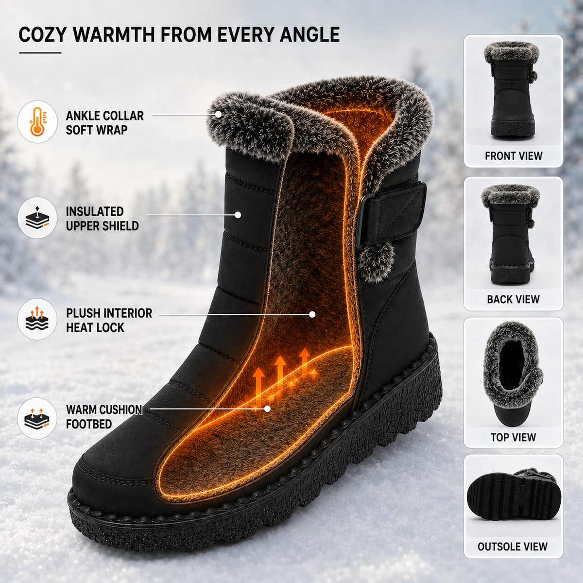 Celrien | Women's Insulated Winter Boots