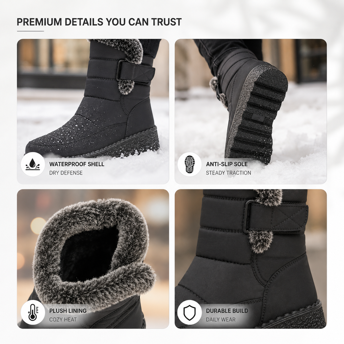Celrien | Women's Insulated Winter Boots