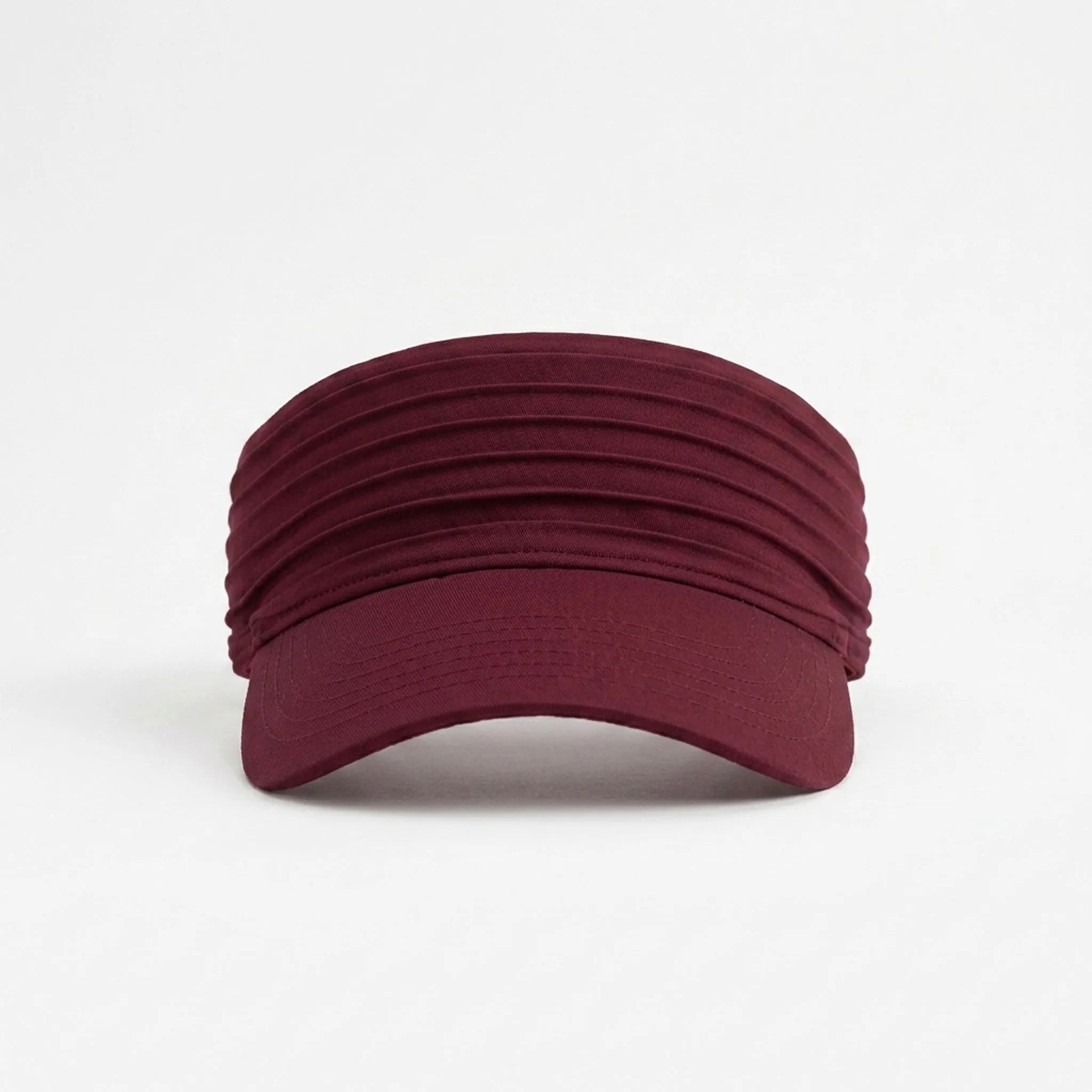 Women's open sport visor with wide structured headband, breathable