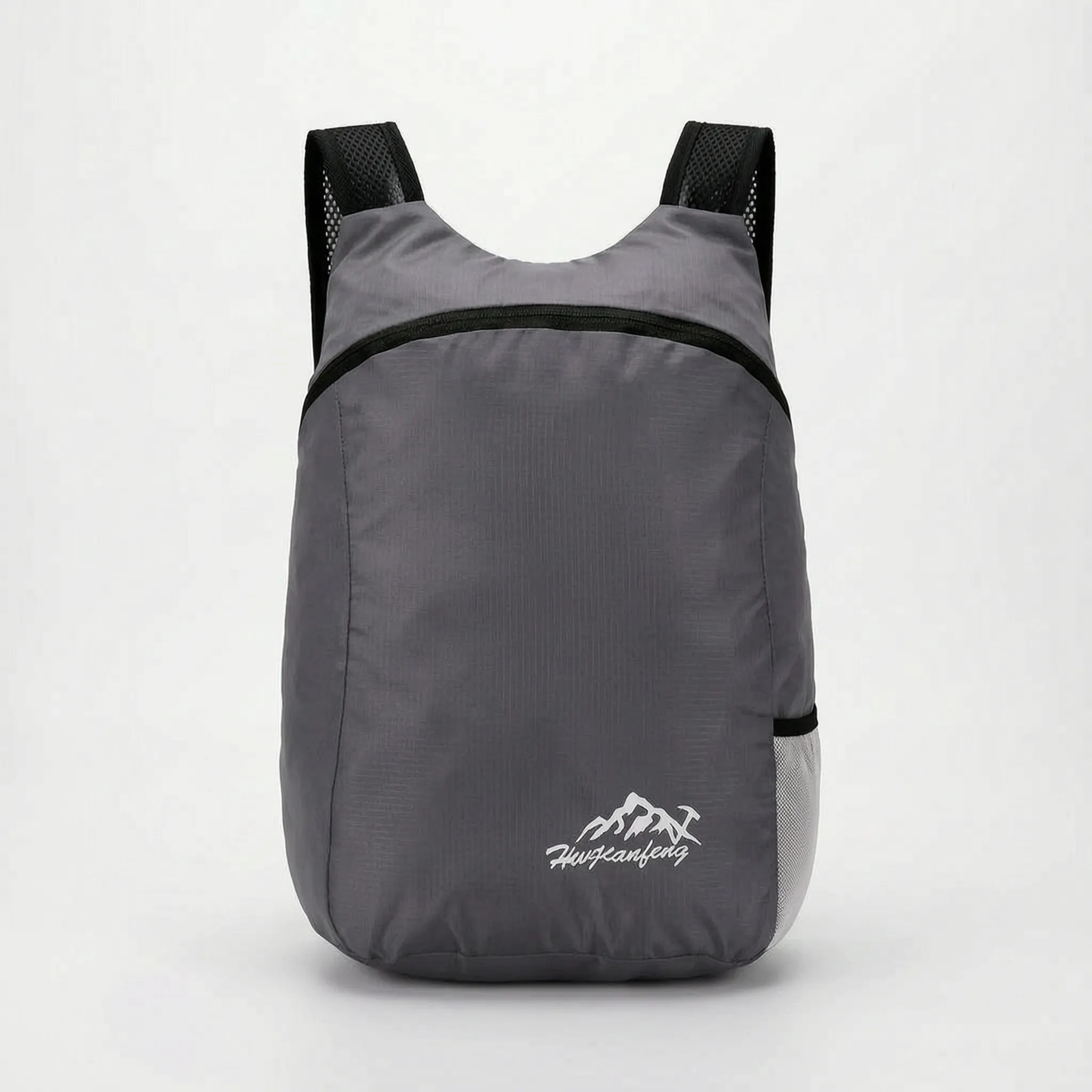 Ultralight foldable daypack with water-resistant exterior and breathable mesh straps