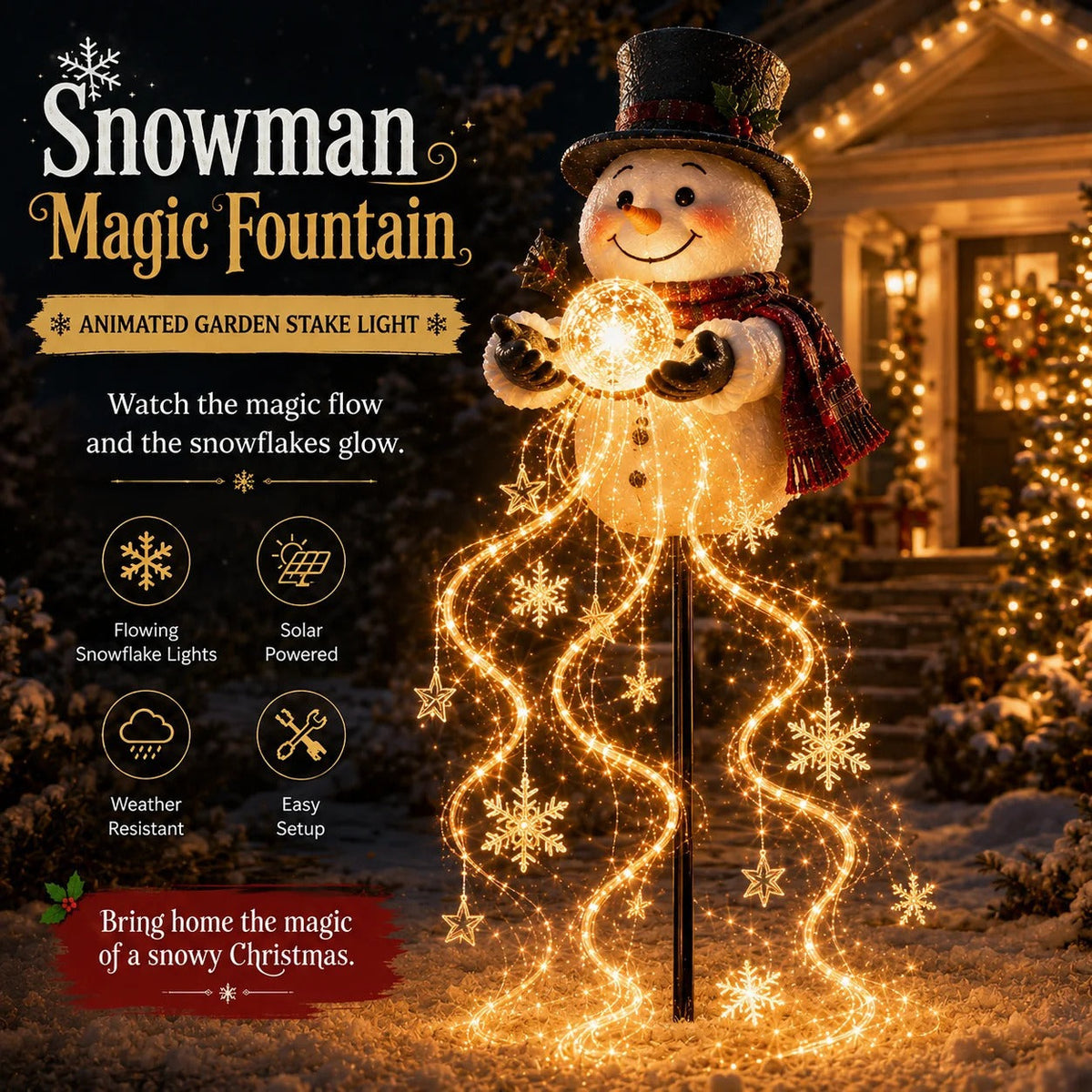 Flowing LED Christmas Garden Light