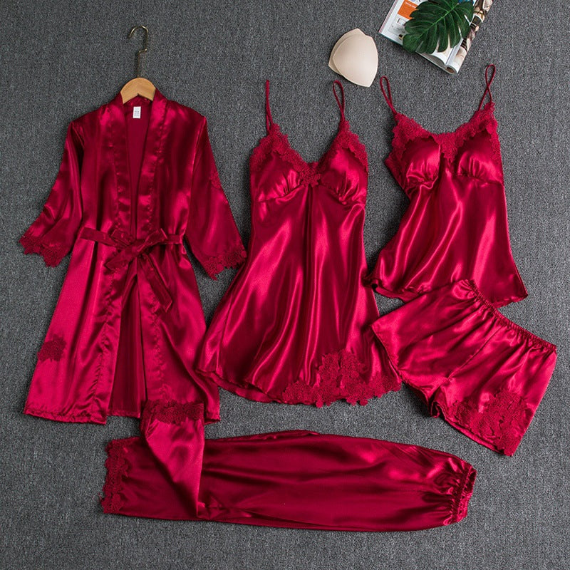 Elegant Five-Piece Pyjama Set
