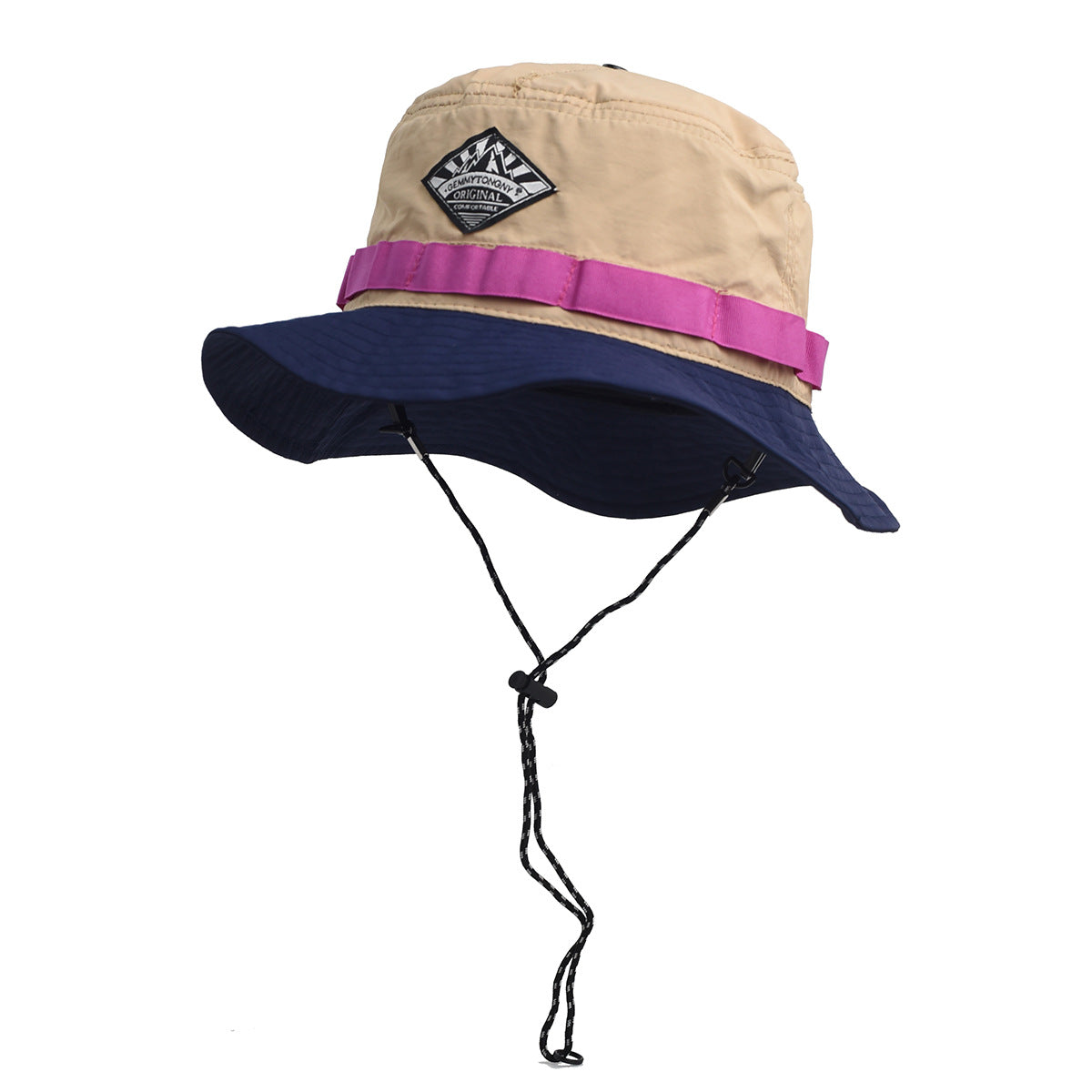 Celrien | Brymble Color-Block Bucket Hat With Chin Cord