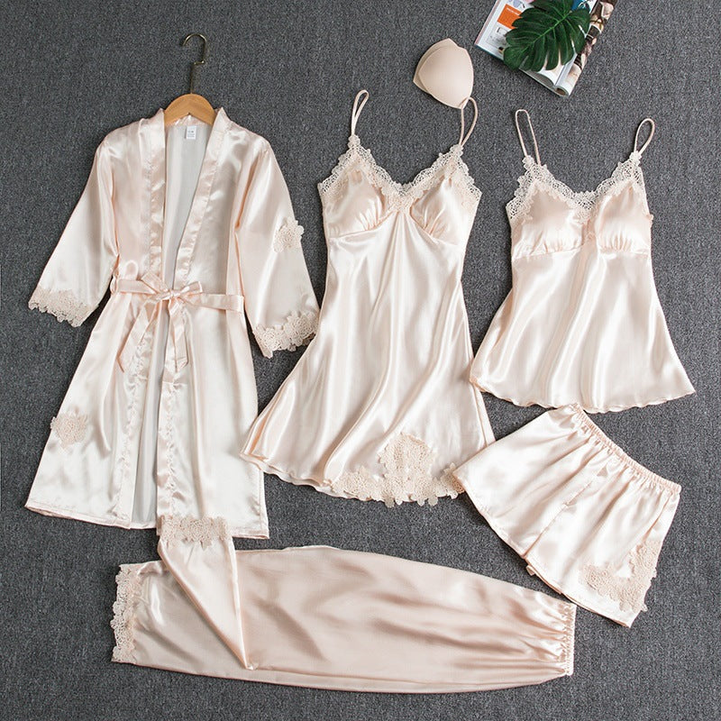 Elegant Five-Piece Pyjama Set