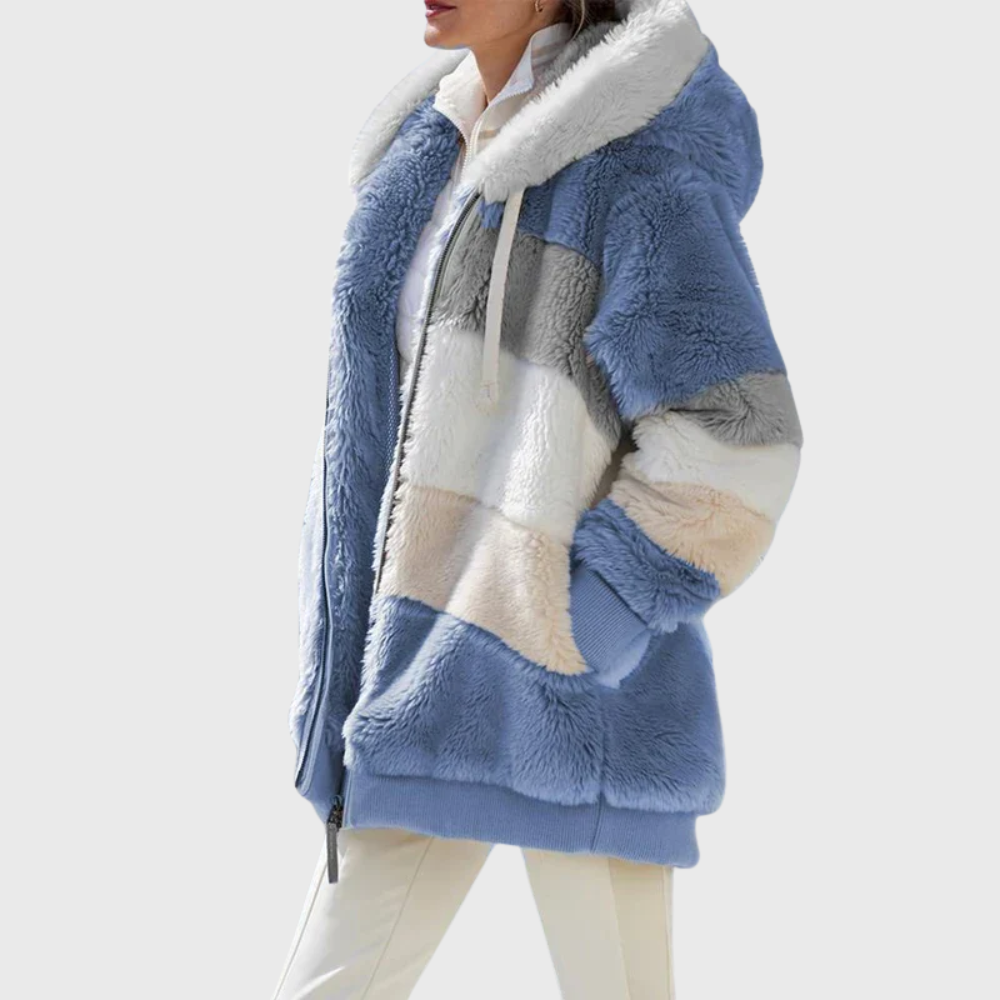Elegant Multicolor Warm Puffer Jacket