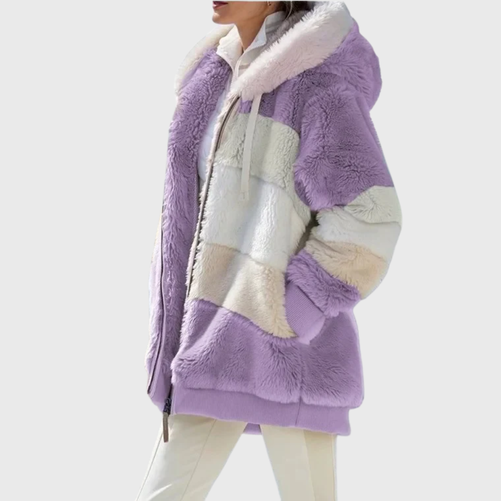 Elegant Multicolor Warm Puffer Jacket