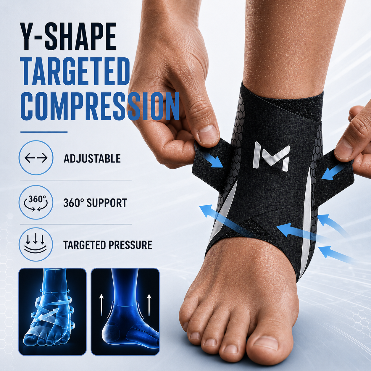 Celrien | StrideSentry Adjustable Ankle Support Sleeve