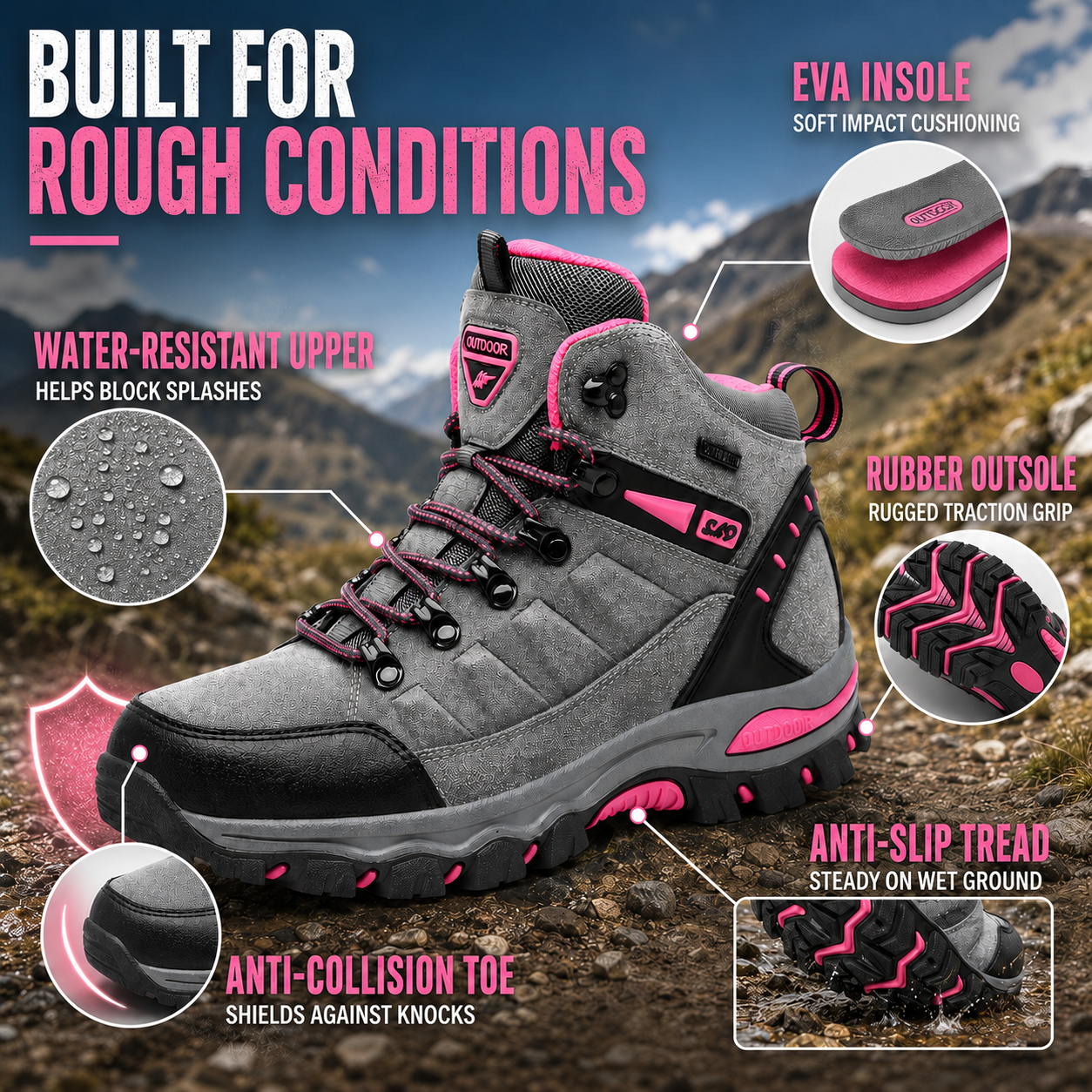 Celrien | Women's Ankle Hiking Boot