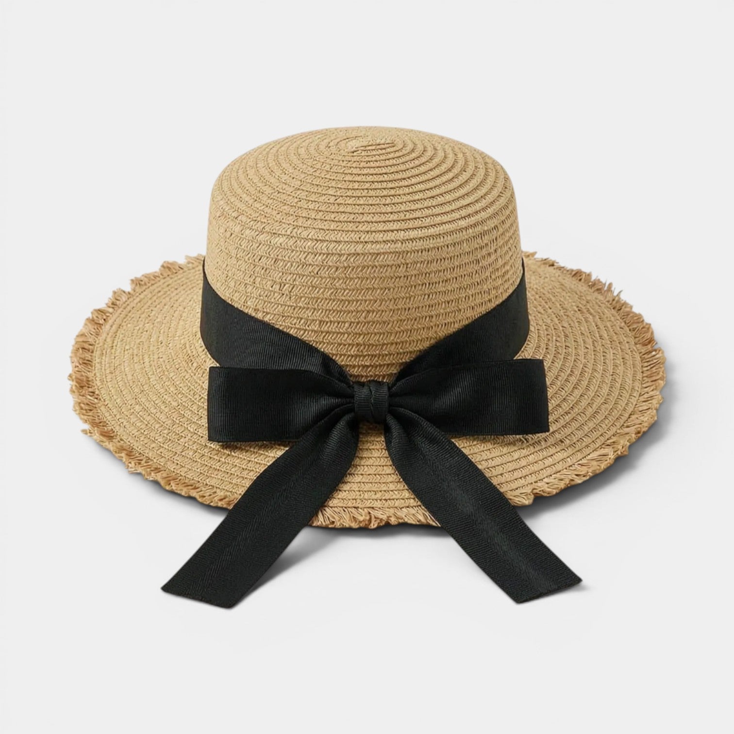Celrien | Women's UPF 50+ Bow Straw Visor for Beach & Vacation