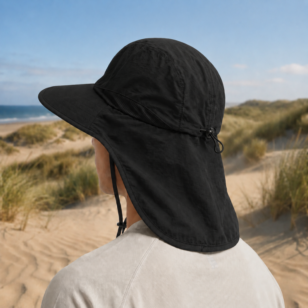 Celrien | Brimveil Wide-Brim Sun Hat With Neck Flap