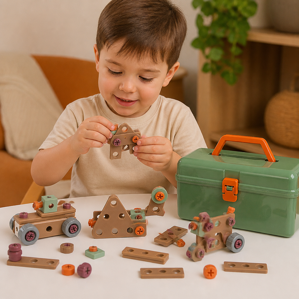144-Piece Kids Tool Set with Drill & Toolbox