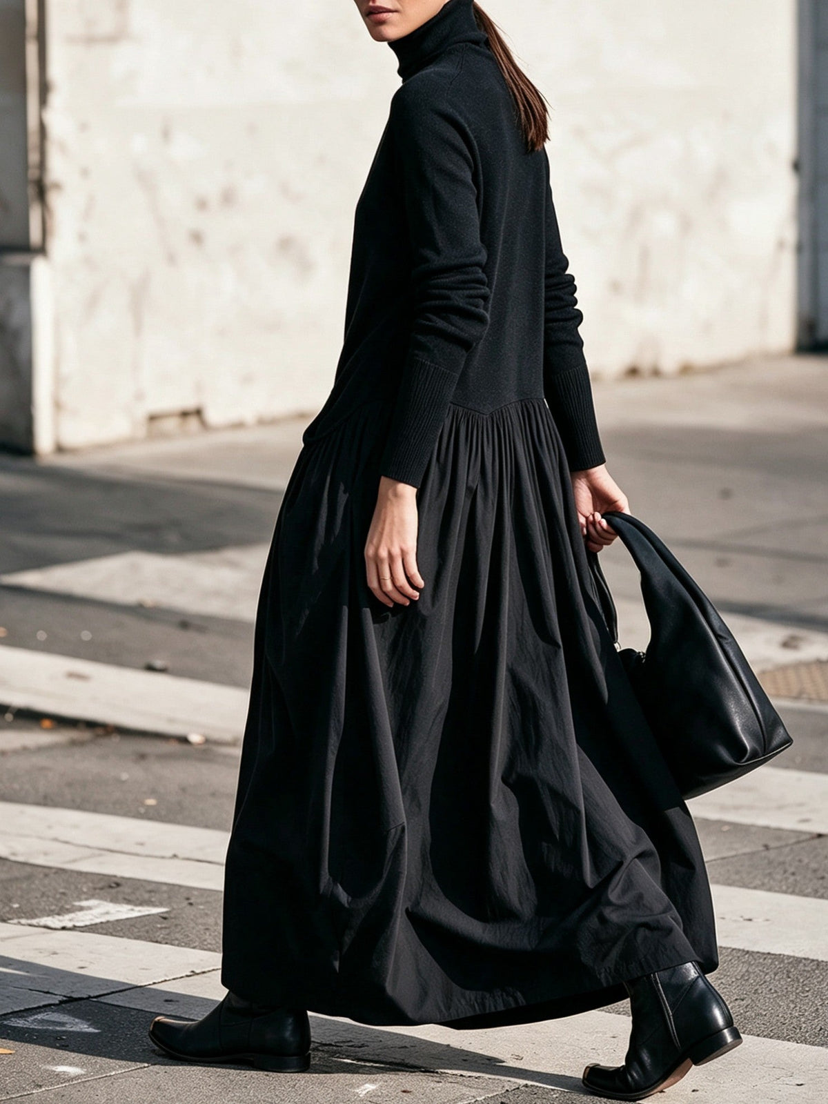High Neck Pocket Maxi