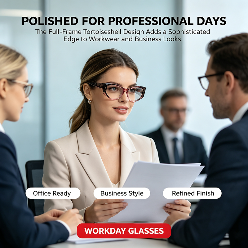 Women's Reading Glasses Anti-Blue Light Full Frame Square